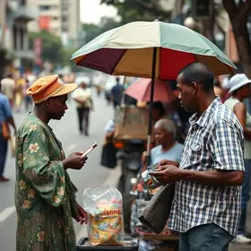 vendedores ambulantes africanos