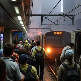 caos no transporte