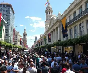 tumulto na inauguração do shopping