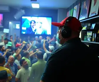 tumulto na inauguração